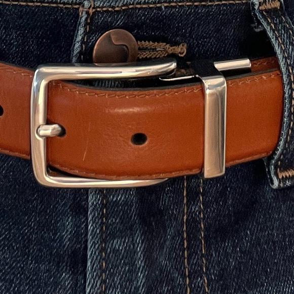 Cole Haan Leather Belt British Tan 34 - Picture 4 of 5